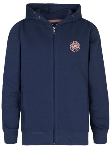 Petrol Sweatjacke in Dunkelblau