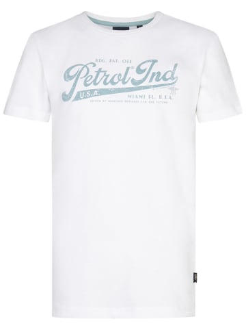 Petrol Shirt in Weiß