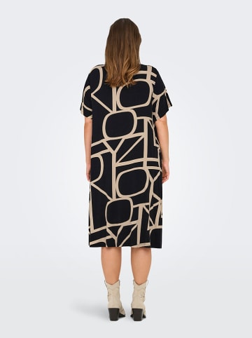 ONLY Carmakoma Jurk zwart/beige