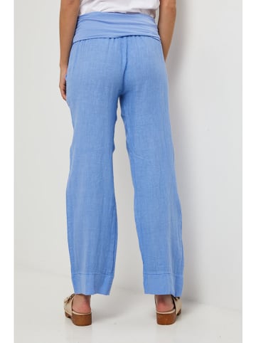 Lin Passion Linnen broek lichtblauw