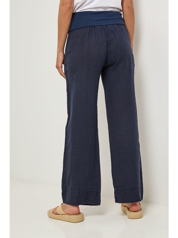 Lin Passion Leinen-Hose in Dunkelblau