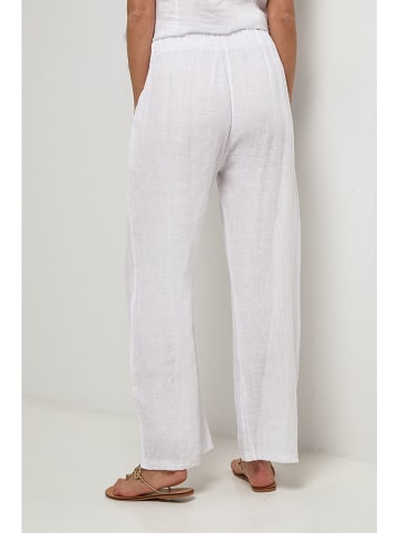 Lin Passion Leinen-Hose in Weiß