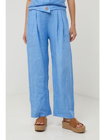 Lin Passion Leinen-Hose in Hellblau