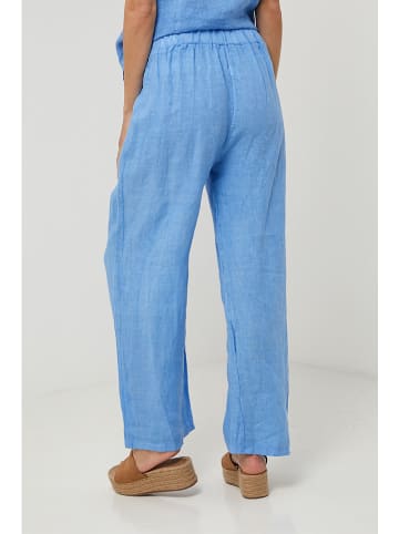 Lin Passion Leinen-Hose in Hellblau