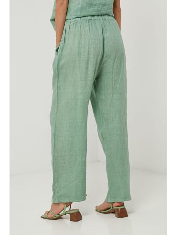 Lin Passion Linnen broek groen