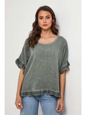 Lin Passion Bluzka w kolorze khaki