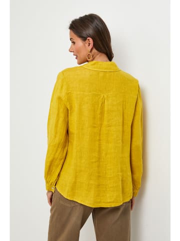 Lin Passion Linnen blouse geel