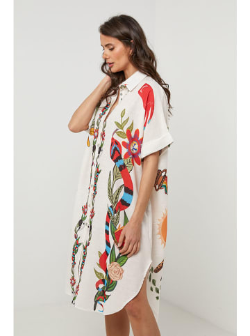 Lin Passion Kleid in Weiß