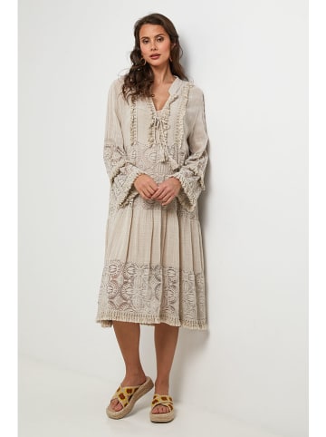 Lin Passion Leinen-Kleid in Beige