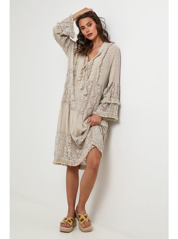 Lin Passion Leinen-Kleid in Beige