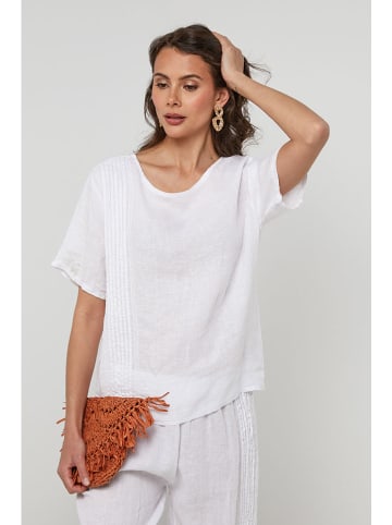 Lin Passion Linnen blouse wit