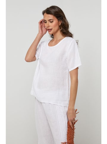 Lin Passion Linnen blouse wit