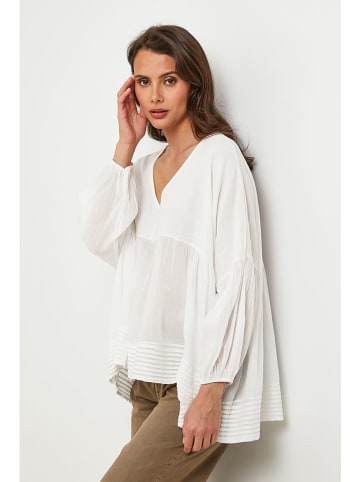 Lin Passion Bluse in Weiß