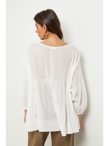 Lin Passion Bluse in Weiß