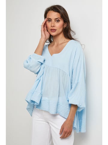 Lin Passion Bluse in Hellblau