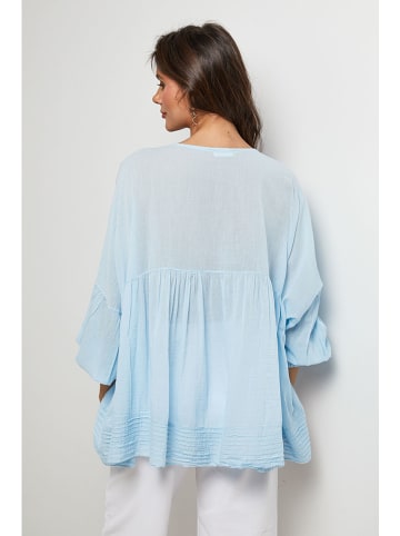 Lin Passion Bluse in Hellblau