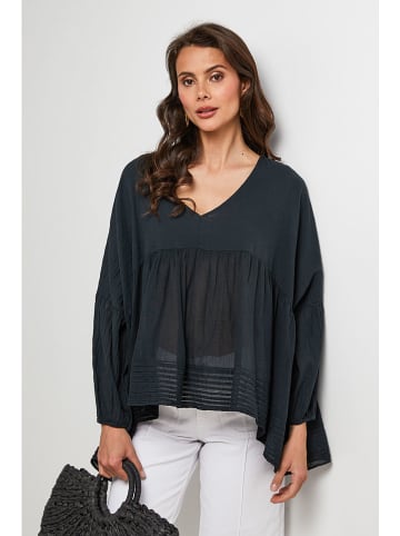 Lin Passion Blouse zwart