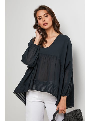 Lin Passion Blouse zwart