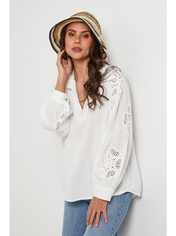 Lin Passion Bluse in Weiß