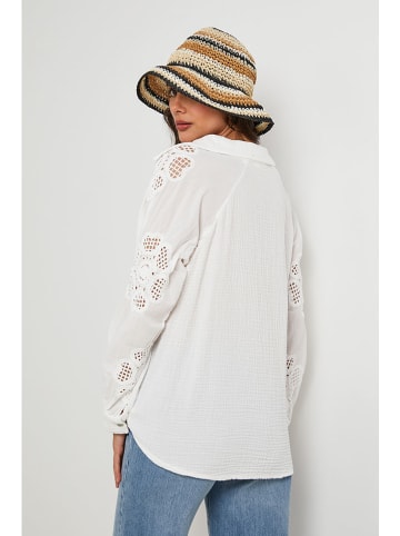Lin Passion Bluse in Weiß