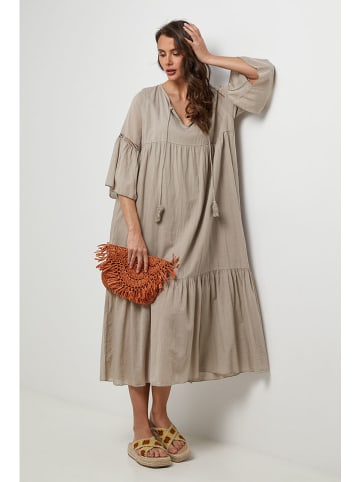 Lin Passion Kleid in Beige