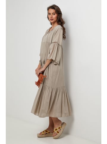 Lin Passion Kleid in Beige