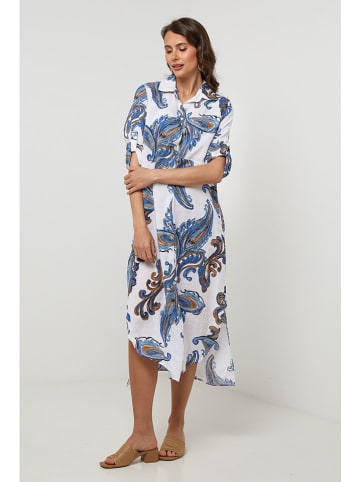 Lin Passion Leinen-Kleid in Creme