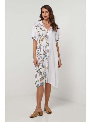 Lin Passion Leinen-Kleid in Weiß