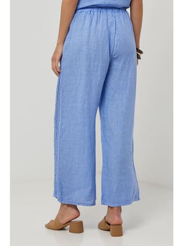 Lin Passion Leinen-Hose in Hellblau