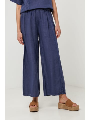Lin Passion Leinen-Hose in Dunkelblau