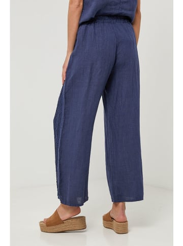 Lin Passion Leinen-Hose in Dunkelblau