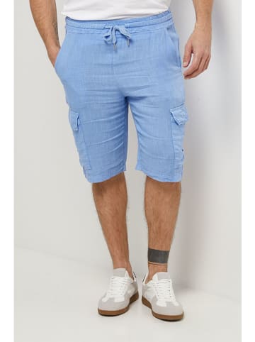 Lin Passion Leinen-Cargobermudas in Hellblau