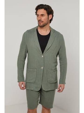 Lin Passion Leinen-Blazer in Khaki