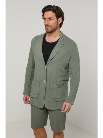 Lin Passion Leinen-Blazer in Khaki