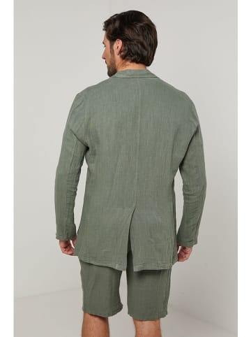 Lin Passion Leinen-Blazer in Khaki