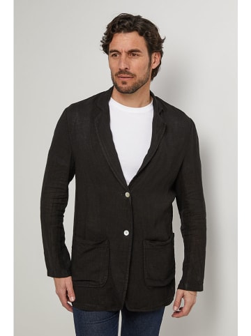 Lin Passion Leinen-Blazer in Schwarz