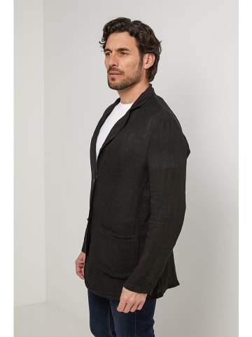 Lin Passion Leinen-Blazer in Schwarz