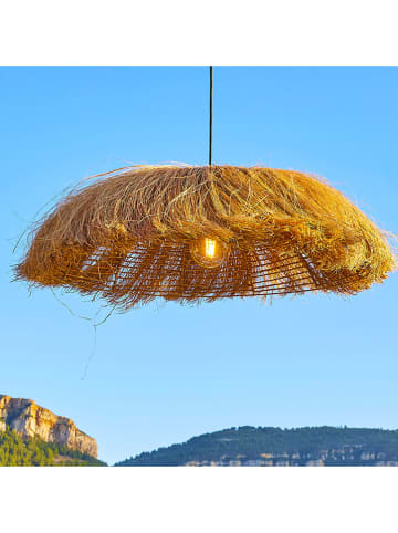 lumisky Lampa wisząca "Havana" w kolorze jasnobrązowym - wys. 22 x Ø 75 cm