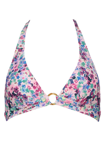s.Oliver Bikini-Oberteil "Scatter" in Rosa/ Blau