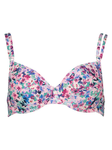 s.Oliver Bikini-Oberteil "Scatter" in Rosa/ Blau