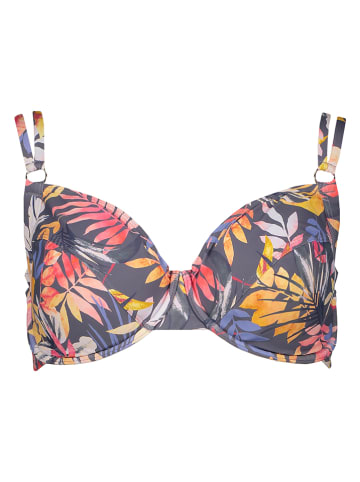 Vivance Biustonosz bikini "Leilani" w kolorze antracytowo-pomarańczowym