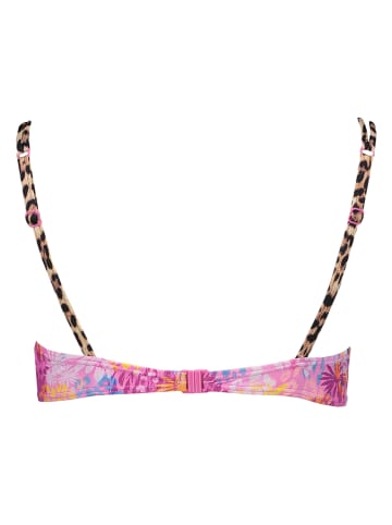 Buffalo Biustonosz bikini "Haruna" w kolorze różowo-niebieskim