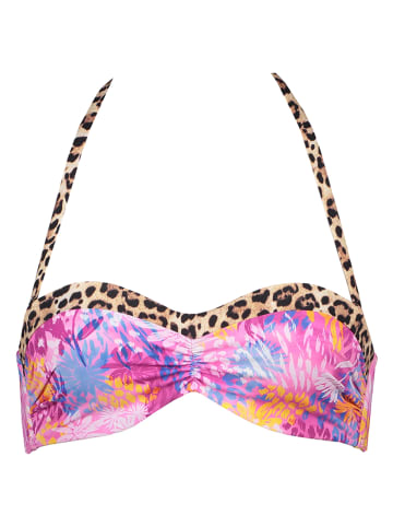 Buffalo Bikini-Oberteil "Haruna" in Pink/ Blau