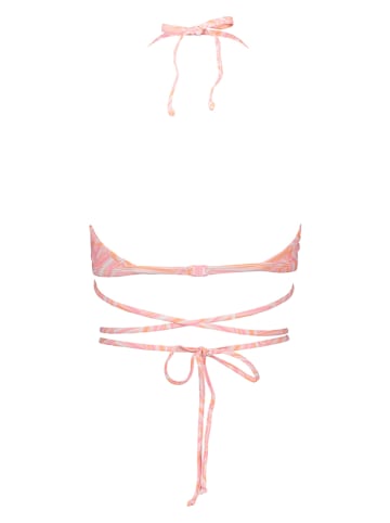 LASCANA Biustonosz bikini "Lisa" w kolorze jasnoróżowo-pomarańczowym