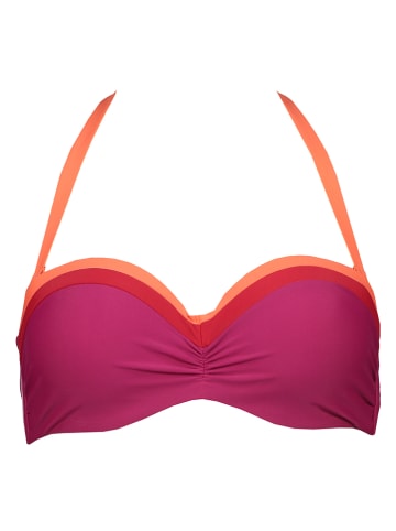 s.Oliver Biustonosz bikini "Yella" w kolorze różowo-pomarańczowym