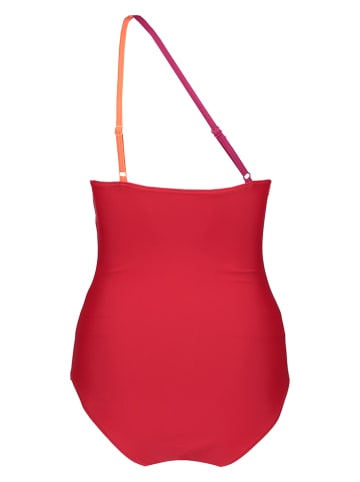 s.Oliver Badeanzug "Yella" in Rot/ Pink/ Orange