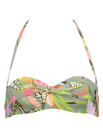 s.Oliver Bikini-Oberteil "Herbst" in Grün