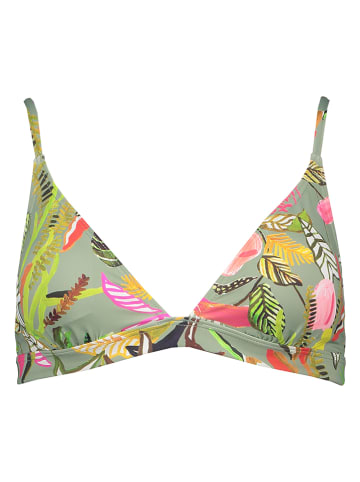 s.Oliver Bikini-Oberteil "Herbst" in Grün
