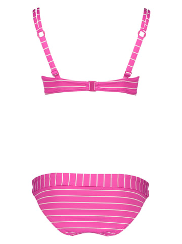 Vivance Bikini "Suru" w kolorze różowo-białym