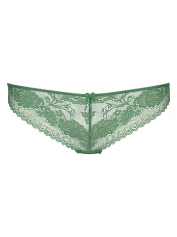 LASCANA Stringi "Daisy" w kolorze zielonym